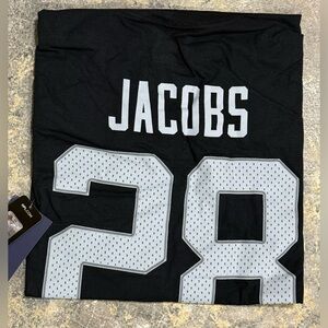 Fanatics Adult 2XL Raiders Jacobs Short Sleeve Black and Gray T-Shirt NWT